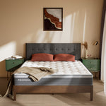 POSMOND 12 inch Queen Mattress, Memory Foam Mattress, Hybrid Mattress with Pocket Spring for Cool Sleep & Pressure Relief, Motion Isolation, Medium, Mattress in a Box, CertiPUR-US