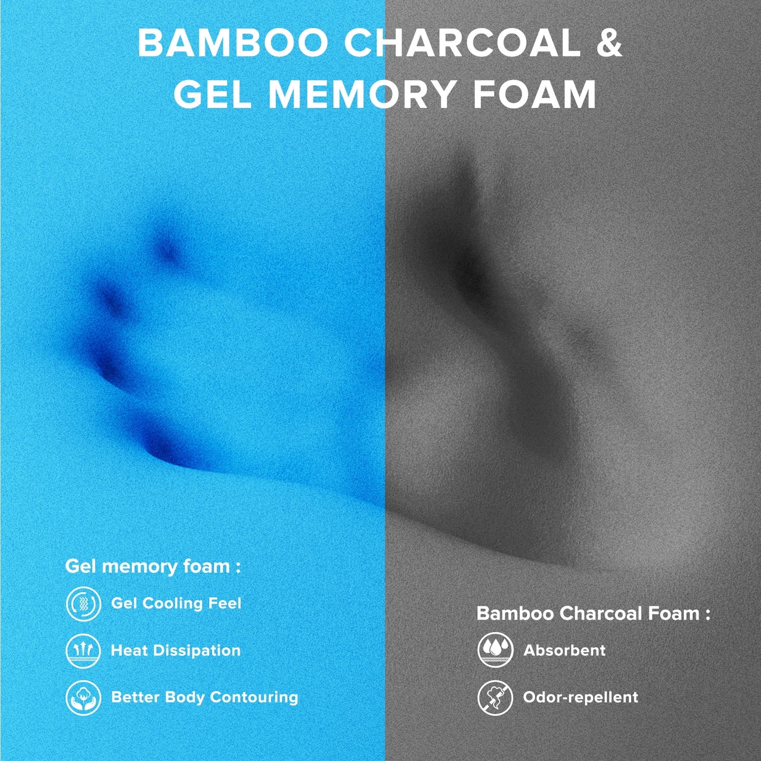 LIBORIA Mattress, Cooling Gel Memory Foam, Pocket Spring Hybrid Mattress in a Box, Pressure Relief, CertiPUR-US Certified