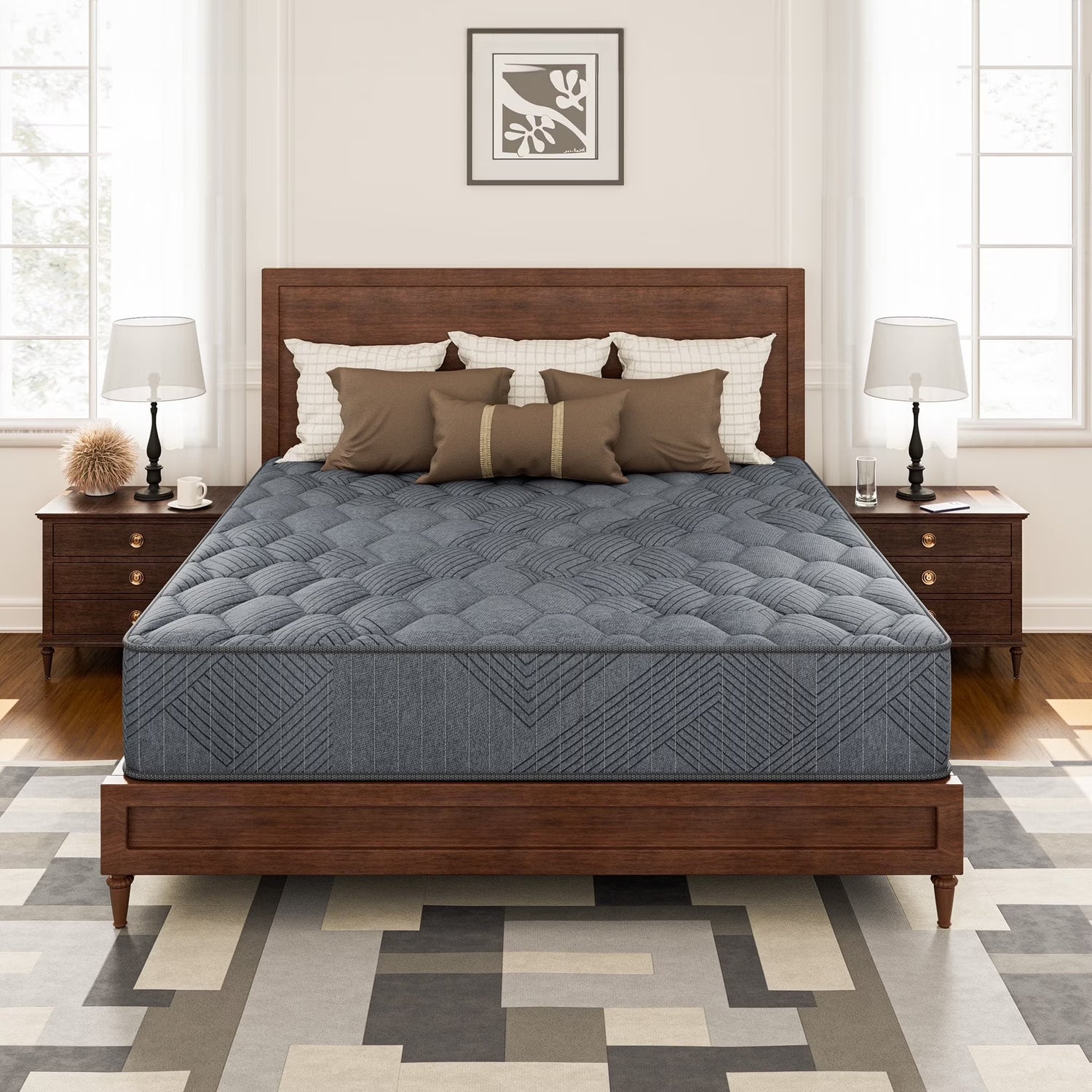 Babo Care Queen Hybrid Mattress, 12 inch Cooling-Gel Memory Foam and Individually Pocket Innerspring Mattress, CertiPUR-US Certified,Queen Size Mattress